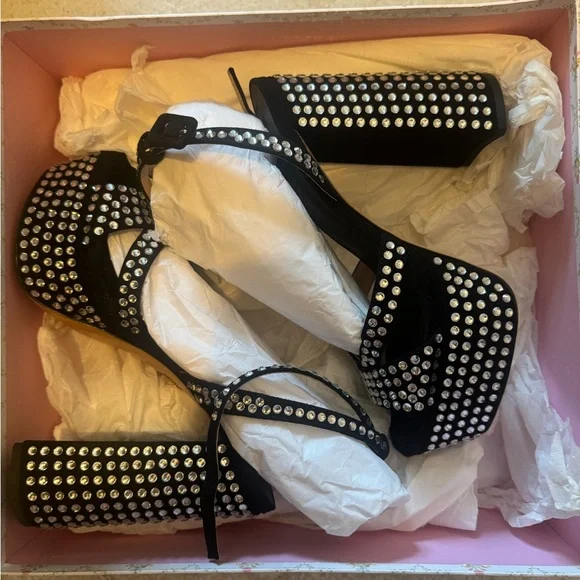 Hillhouse home rhinestone platforms - Picture 5 of 5